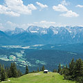 Blick vom Rosswank Richtung Karwendel